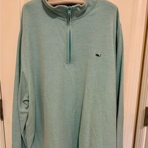 Men's Vineyard Vines Turquoise Quarter-Zip